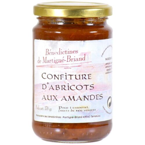 confiture abricot amande- Abbaye Martigné-Briand -Divine Box